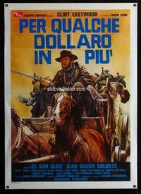 k571 FOR A FEW DOLLARS MORE Italian one-panel movie poster R80s Eastwood