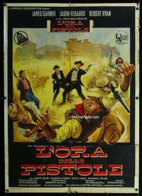 k592 HOUR OF THE GUN Italian one-panel movie poster '67 James Garner, Sturges