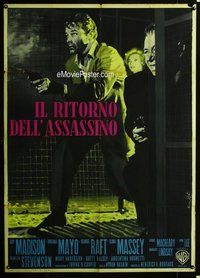 k596 JET OVER THE ATLANTIC Italian one-panel movie poster '59 Nistri art!