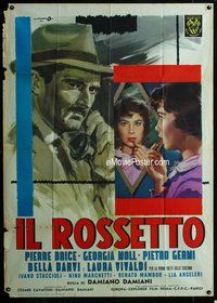 k608 LIPSTICK Italian one-panel movie poster '60 A. Cesselon artwork!