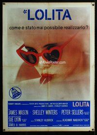 k610 LOLITA Italian one-panel movie poster '62 Kubrick, sexy Sue Lyon!