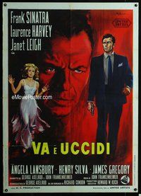 k619 MANCHURIAN CANDIDATE Italian one-panel movie poster '62 Colizzi art!