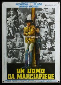 k623 MIDNIGHT COWBOY Italian one-panel movie poster '69 Hoffman, Voight