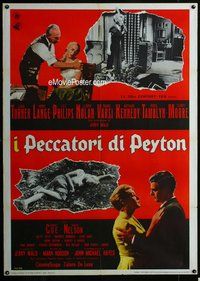 k632 PEYTON PLACE Italian one-panel movie poster R66 Lana Turner, Lange
