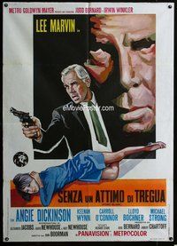 k634 POINT BLANK Italian one-panel movie poster '67 Lee Marvin, Dickinson