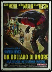 k642 RIO BRAVO Italian one-panel movie poster '59 John Wayne, Ciriello art!