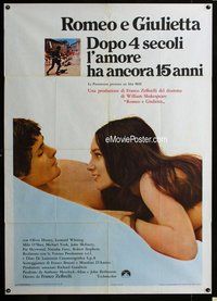 k647 ROMEO & JULIET Italian one-panel movie poster '69 Franco Zeffirelli
