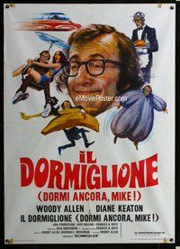 k662 SLEEPER Italian one-panel movie poster '74 Woody Allen, Ciriello art!