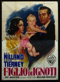 k083 CLOSE TO MY HEART Italian two-panel movie poster '51 Martinati art!