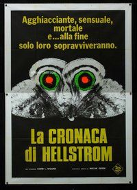 k094 HELLSTROM CHRONICLE Italian two-panel movie poster '71 insects & bugs!