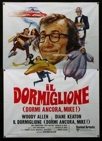 k113 SLEEPER Italian two-panel movie poster '74 Woody Allen, Ciriello art!