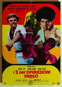k002 ENTER THE DRAGON large Italian photobusta movie poster '73 Lee