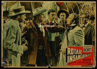 k056 SANTA FE Italian photobusta movie poster '51 Randolph Scott