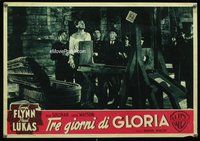 k067 UNCERTAIN GLORY Italian photobusta movie poster '50 Errol Flynn