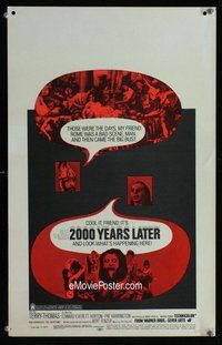 k255 2000 YEARS LATER window card movie poster '69 historical comedy!