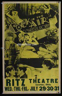 k306 COCK OF THE AIR local theater window card movie poster '32 Howard Hughes