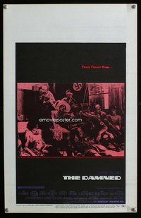 k317 DAMNED window card movie poster '70 Luchino Visconti, Dirk Bogarde