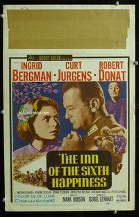 k377 INN OF THE SIXTH HAPPINESS window card movie poster '59 Ingrid Bergman