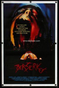 m056 LOT OF 38 BERSERKER 1SHEETS '87 wild horror! 