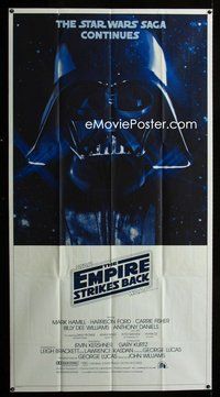 n034 EMPIRE STRIKES BACK three-sheet movie poster '80 George Lucas