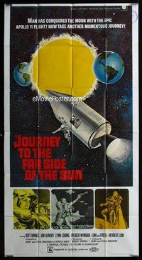n407 JOURNEY TO THE FAR SIDE OF THE SUN three-sheet movie poster '69 sci-fi