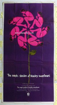 n423 MAGIC GARDEN OF STANLEY SWEETHEART three-sheet movie poster '70 sex!