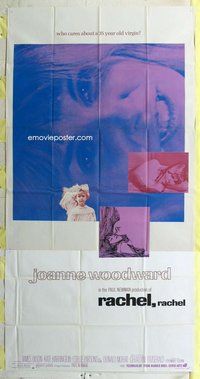 n462 RACHEL RACHEL three-sheet movie poster '68 Joanne Woodward, Paul Newman