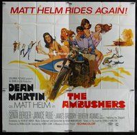 n157 AMBUSHERS six-sheet movie poster '67 Dean Martin as Matt Helm!