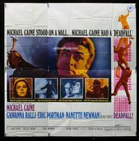 n172 DEADFALL six-sheet movie poster '68 Michael Caine, Giovanna Ralli