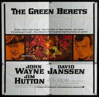 n189 GREEN BERETS six-sheet movie poster '68 John Wayne, David Janssen