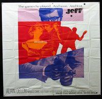 n201 JEFF int'l six-sheet movie poster '69 Alain Delon, French crime!