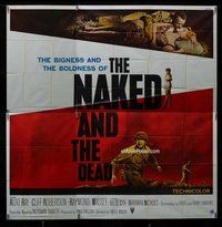 n227 NAKED & THE DEAD six-sheet movie poster '58 Norman Mailer, Aldo Ray