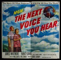 n229 NEXT VOICE YOU HEAR six-sheet movie poster '50 ...is God!