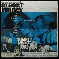 n231 NIGHT MUST FALL six-sheet movie poster '64 psycho Albert Finney!