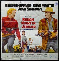 n247 ROUGH NIGHT IN JERICHO six-sheet movie poster '67 Dean Martin, Peppard
