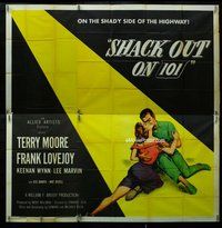 n253 SHACK OUT ON 101 six-sheet movie poster '56 Terry Moore, Lee Marvin