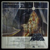 n001 STAR WARS int'l six-sheet movie poster '77 George Lucas, Tom Jung art!