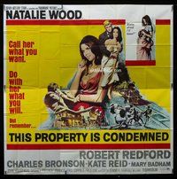 n260 THIS PROPERTY IS CONDEMNED six-sheet movie poster '66 Natalie Wood