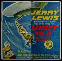n269 VISIT TO A SMALL PLANET six-sheet movie poster '60 Jerry Lewis