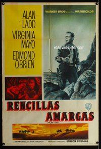 n627 BIG LAND Argentinean movie poster '57 Alan Ladd, Mayo