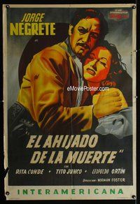 n676 EL AHIJADO DE LA MUERTE Argentinean movie poster '46 Vega