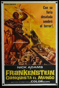 n689 FRANKENSTEIN CONQUERS THE WORLD Argentinean movie poster '66