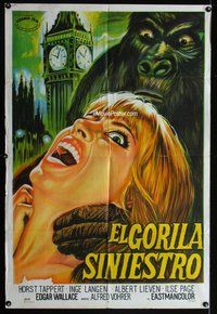 n697 GORILLA GANG Argentinean movie poster '68 great image!