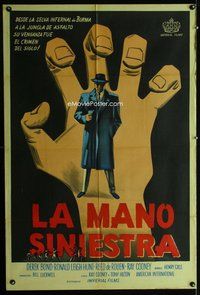 n703 HAND Argentinean movie poster '61 giant hand artwork image!