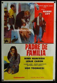 n704 HEAD OF THE FAMILY Argentinean movie poster '69 Manfredi