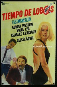 n705 HEIST Argentinean movie poster '69 sexy Virna Lisi!
