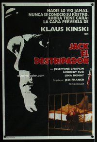 n724 JACK THE RIPPER Argentinean movie poster '79 Jess Franco