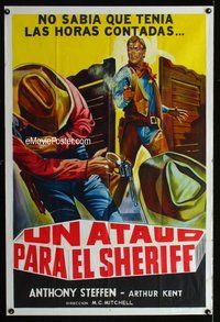 n735 LONE & ANGRY MAN Argentinean movie poster '65 cool image!
