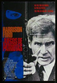 n765 PATRIOT GAMES Argentinean movie poster '92 Harrison Ford