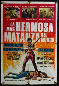 n770 PROFESSIONALS FOR A MASSACRE Argentinean movie poster '67